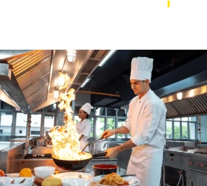 Kitchen exhaust hood cleaning in a hotel kitchen